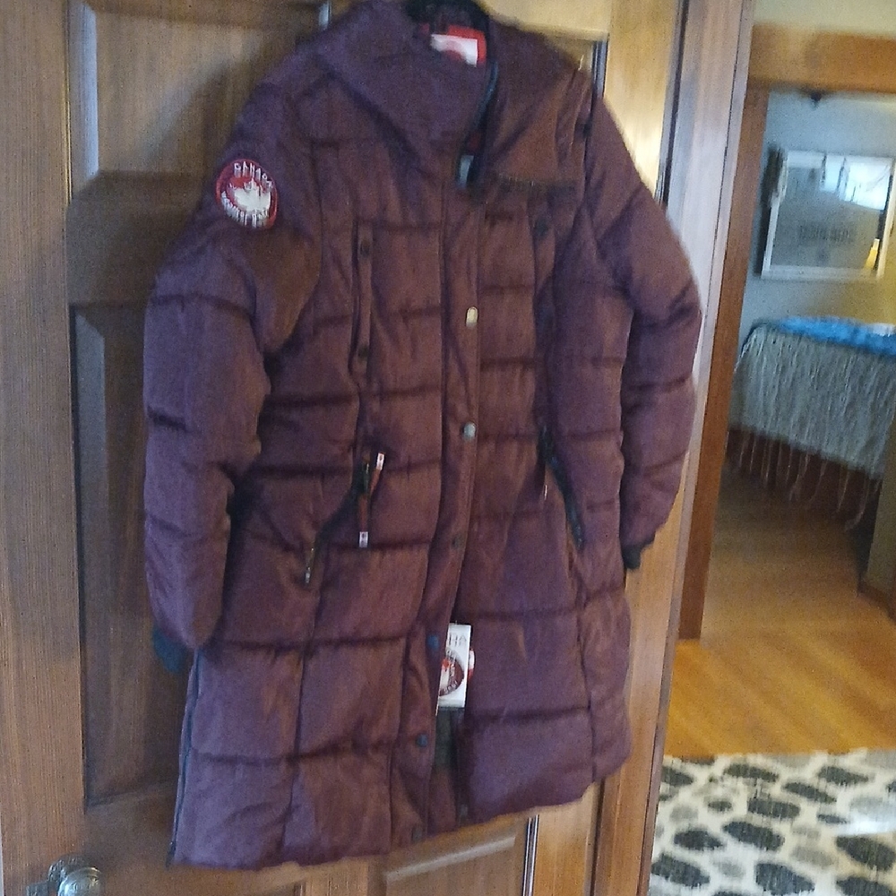 Burgundy Quilted Jacket